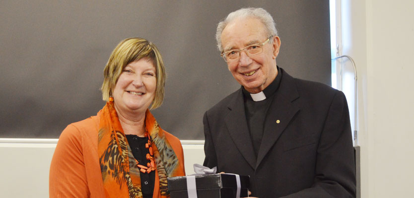 laurie wolfe and Archbishop Doyle
